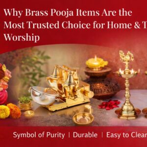 brass-pooja-items-set Brass Pooja Aarti Set