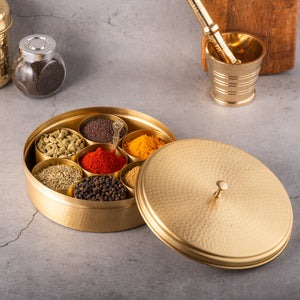 Brass Pooja Plate — Plain